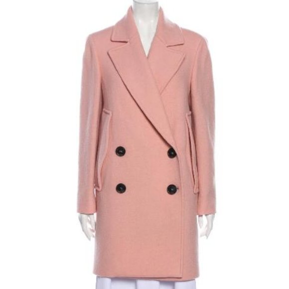 THEORY Virgin Wool light pink Peacoat - Picture 2 of 6